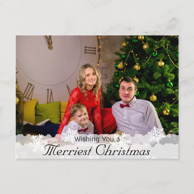 Wishing you a Merriest Christmas Postcard (Front)