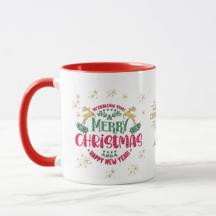 Wishing You a Merry Christmas & a Happy New Year Mug