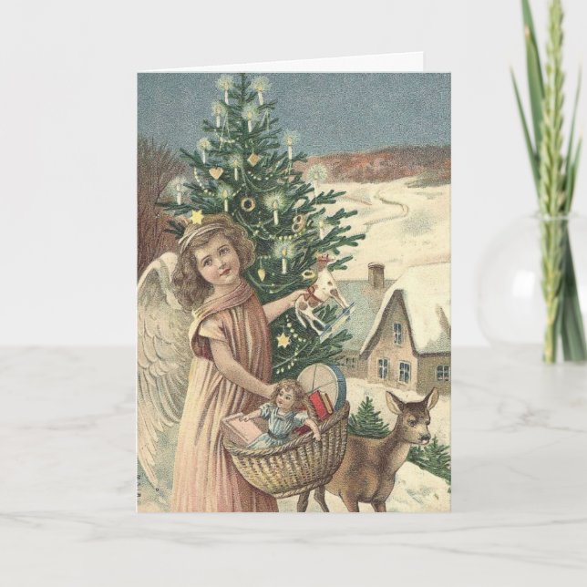 Wishing You a Merry Christmas and a Happy New Year Holiday Card (Front)