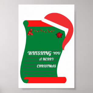 Wishing You A Merry Christmas Poster