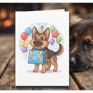 Wishing You a Paw-some Birthday | German Shepherd Card