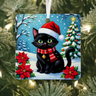 Wishing You a Paw-some Christmas   Personalized  Metal Ornament