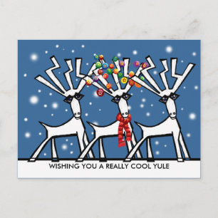 Wishing you a really cool Yule Postcard
