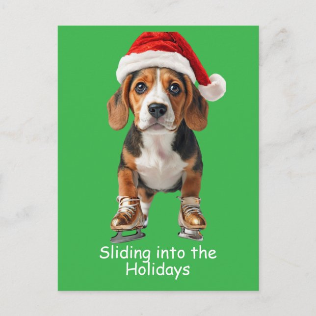 Wishing you a season filled with joy, laughter, an holiday postcard (Front)