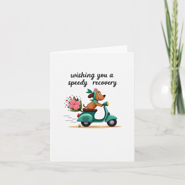 Wishing you a speedy recovery get well card (Front)