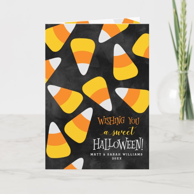 Wishing You A Sweet Halloween Card (Front)
