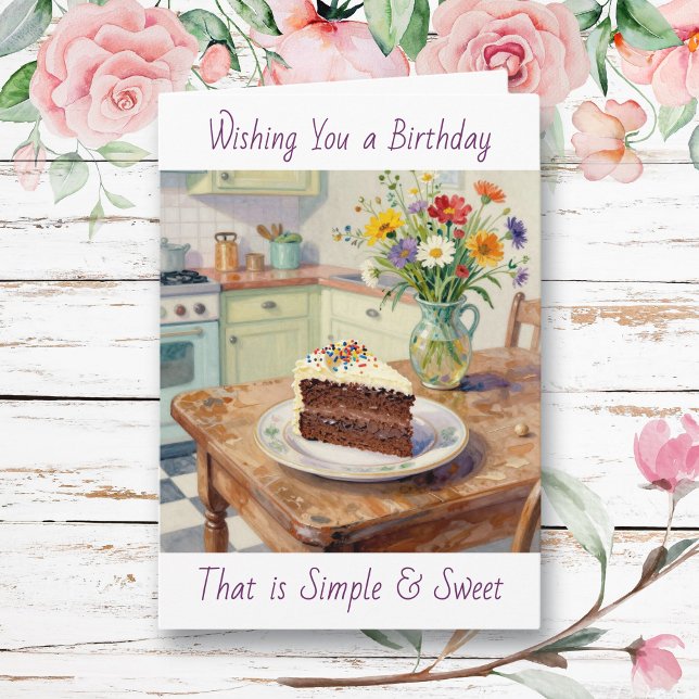 Wishing You a Sweet & Simple Birthday Card (Creator Uploaded)