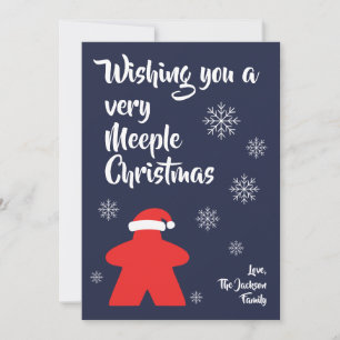 "Wishing you a very Meeple Christmas" Holiday Card