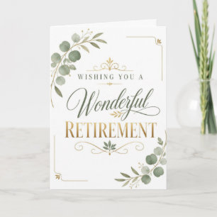Wishing You A Wonderful Retirement Card