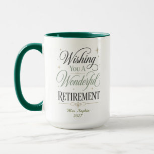 Wishing You A Wonderful Retirement Personalized Mug