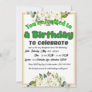 Wishing You a Year Full of Joy! Invitation