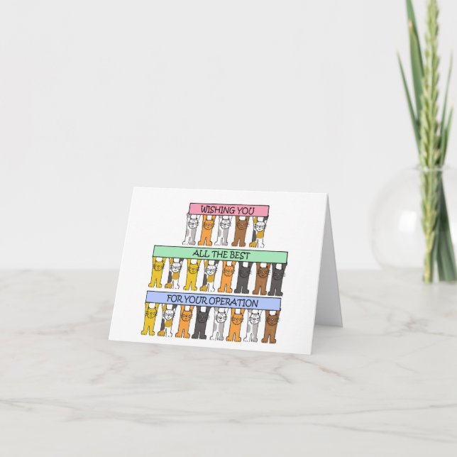 Wishing You All the Best for Your Operation Card (Front)