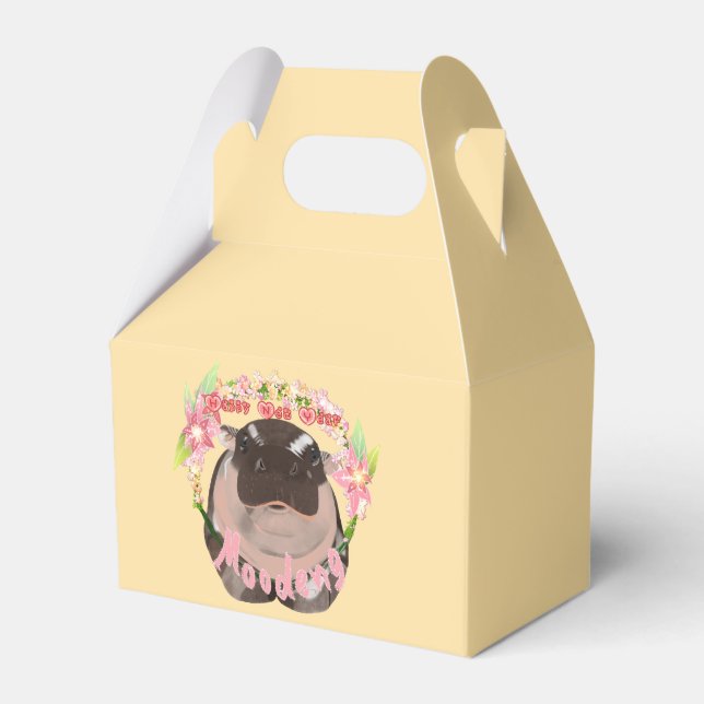 Wishing you and Moodeng a Happy New Year! Favor Box (Front Side)