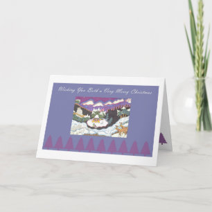 Wishing You Both a Very Merry Christmas Holiday Card