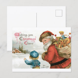 Wishing You Christmas Cheer by Ellen Clapsaddle Postcard
