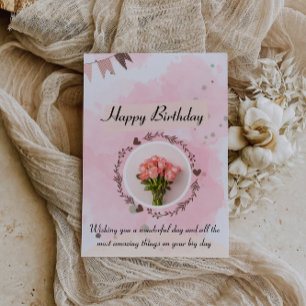 Wishing you happiness, love, and success invitation