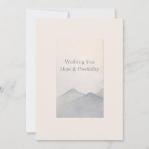 Wishing You Hope & Possibility – Elegant New Year  Holiday Card