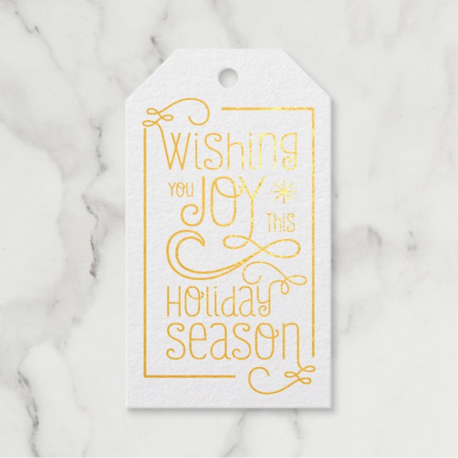Wishing you Joy Gift Tags (Front)