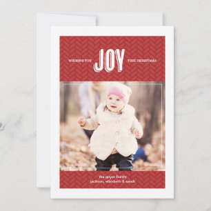 Wishing You Joy - Holiday Photo Greeting Card