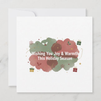 Wishing You Joy & Warmth Holiday Card