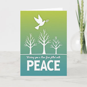 Wishing You Peace New Year Card