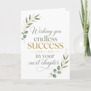 Wishing You Success in Your Next Chapter Card