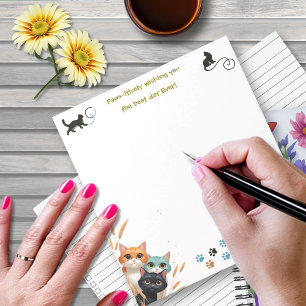 Wishing You The Best Day Ever Positivity Cat Notepad