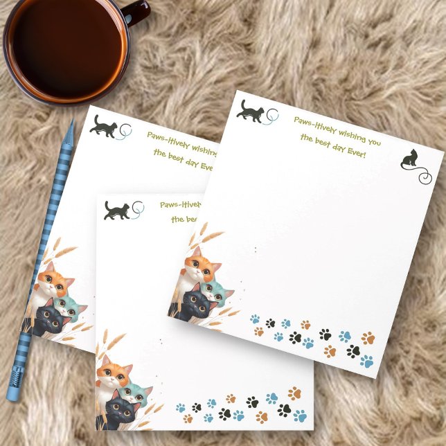 Wishing You The Best Day Ever Positivity Cat Notepad (Creator Uploaded)
