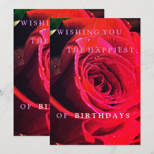Wishing you the happiest of birthdays love card