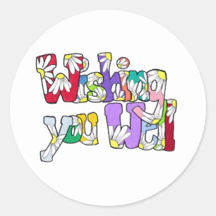 Wishing you well sticker