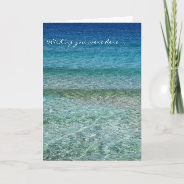 Wishing You Were Here Card, envelopes included Holiday Card (Front)