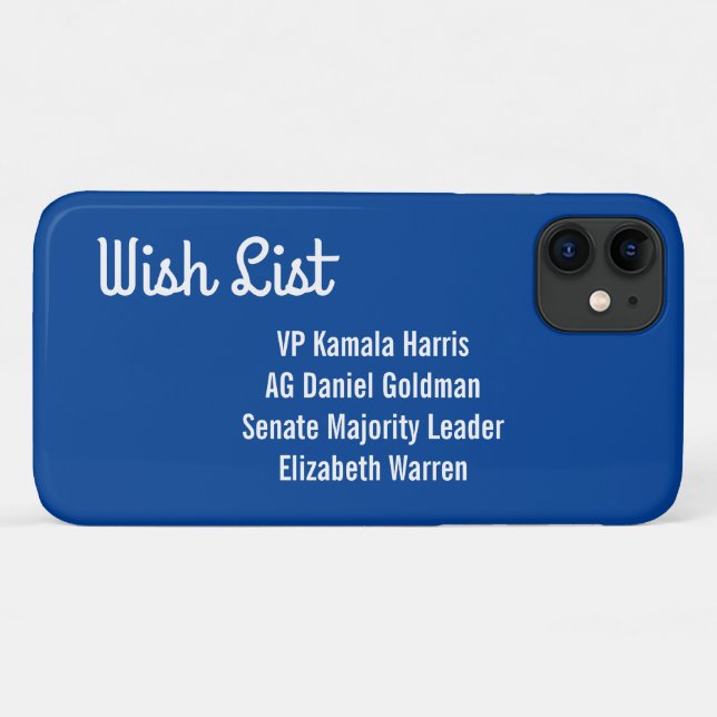 Wishlist for New Administration Case-Mate iPhone Case (Back (Horizontal))