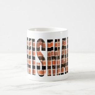 Wismar with local brick overlay  coffee mug