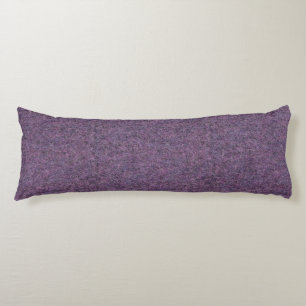 Wispy Black Purple White Faux Shag Texture Body Pillow