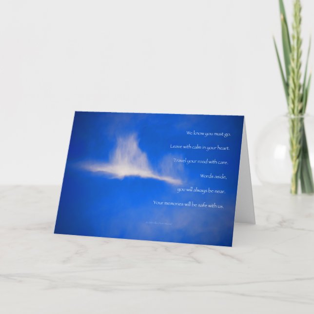 “Wispy Clouds #47” with poem Card (Front)