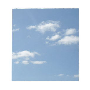 Wispy Clouds Powder Blue Sky Notepad