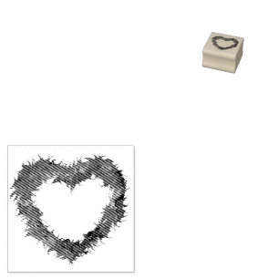 Wispy Heart Rubber Stamps