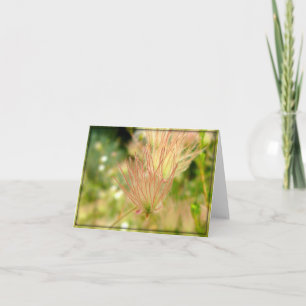 Wispy Pink Flower - Floral Notecard