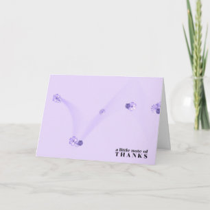 Wispy Purple Flowers Thank You Card