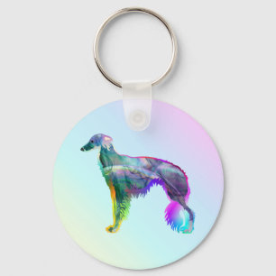 Wispy Silken Windhound Keychain