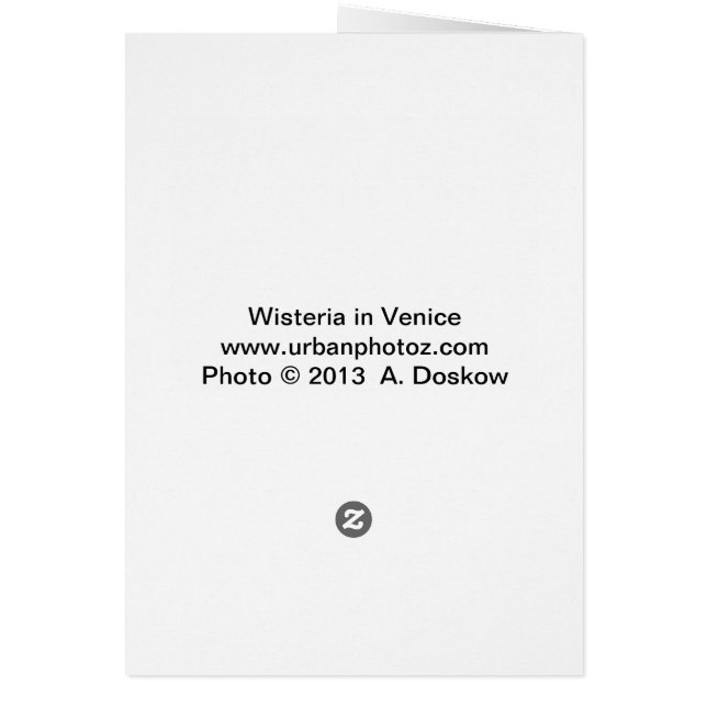 Wisteria à Venise (Dos)