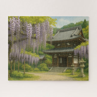 Wisteria at Byakugo-ji Temple Jigsaw Puzzle