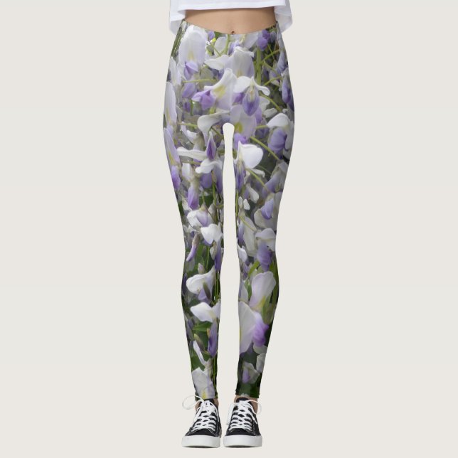 Wisteria Big Flowers Legging (Front)