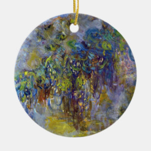 Wisteria by Claude Monet, Vintage Impressionism Ceramic Ornament