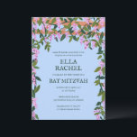 Wisteria Custom B'nai Bat Bar Mitzvah QR Code Invitation<br><div class="desc">Perfect card to announce a bat mitzvah, bar mitzvah or other Jewish celebration! Hand made art for you! FULLY CUSTOMIZABLE! Click on “Personalize” above to edit the text and add your link to the QR code. Click "edit using design tool" to adjust the fonts, colours and placements and to delete...</div>