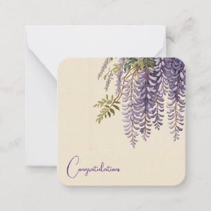 Wisteria Customizable Note Card
