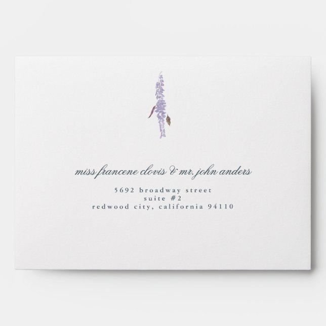 Wisteria dreams envelope (Front)
