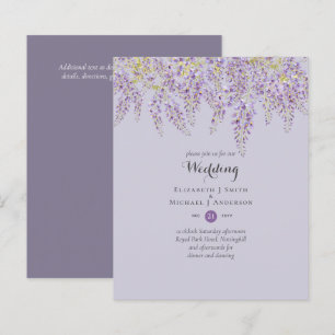 Wisteria Floral Garden Purple Wedding Sage