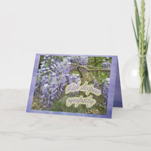 Wisteria Floral Sympathy Card