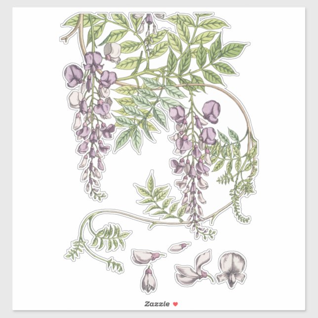 Wisteria Florals Crafting and Decoupage (Sheet)